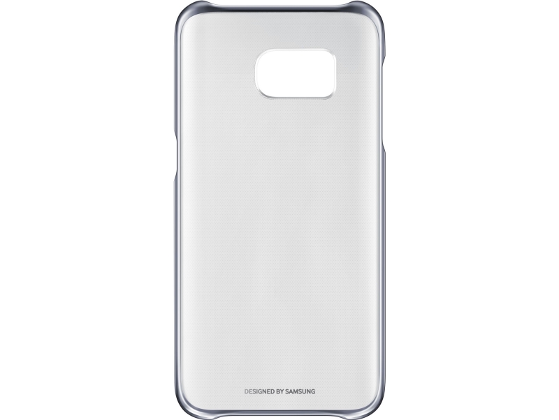 SAMSUNG Custodia cover Samsung Clear View per Galaxy S7 Edge nero